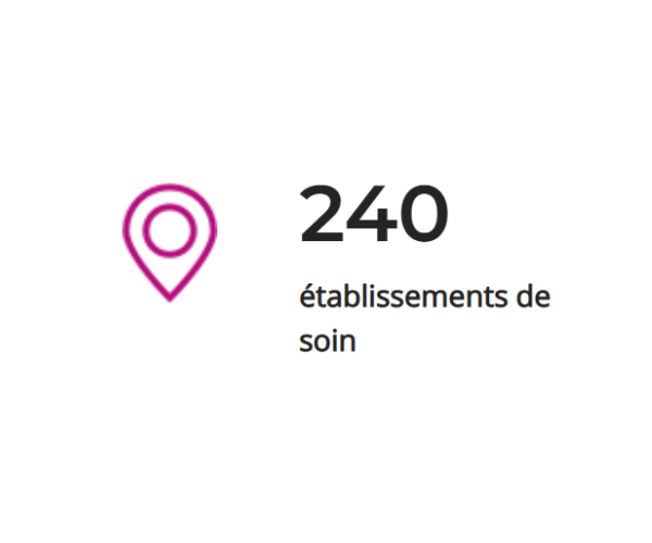 240 établissements de soin
